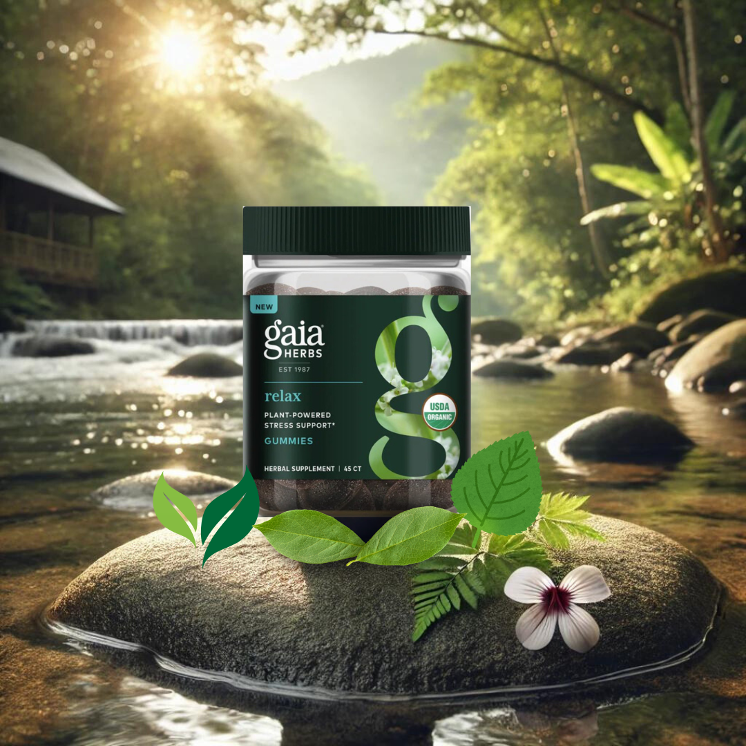 Gaia Herbs Ashwagandha Gummies for natural vegan stress relief – gluten-free and delicious daily support