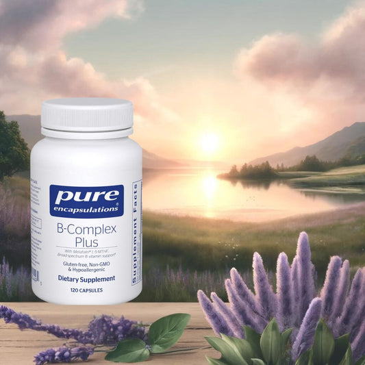 Pure Encapsulations B-Complex Plus - vegan, non-GMO energy and stress support capsules from Heavenly Good