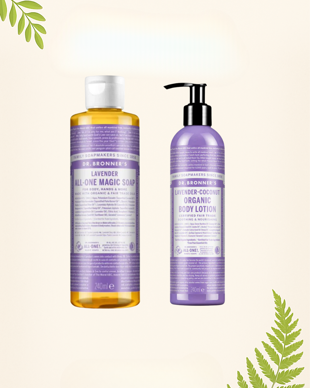Lavender Calm Duo Lavender Castile Soap + Lavender Coconut Lotion