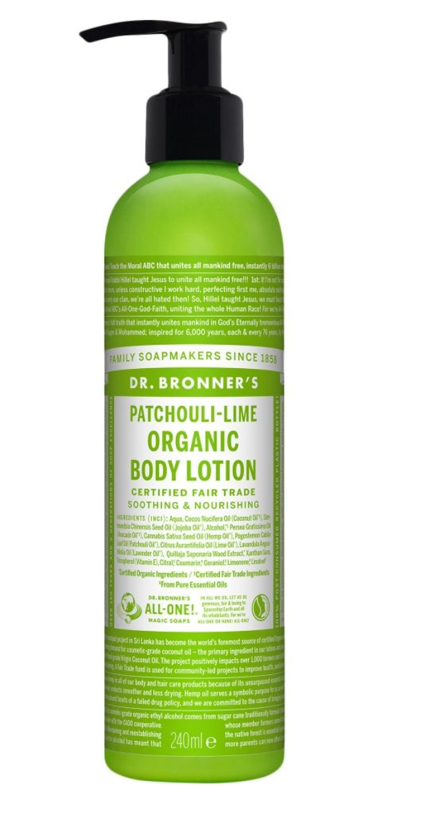 Heavenly Good – Vegan Dr. Bronner’s Patchouli Lime Lotion