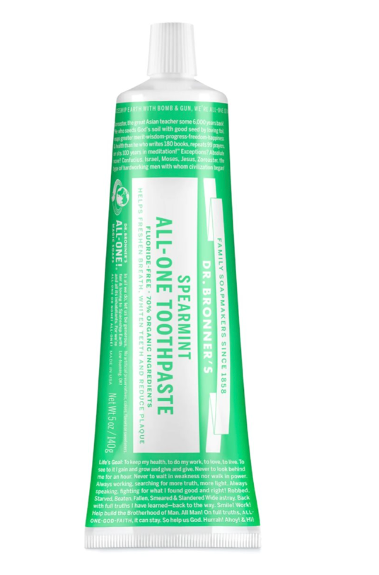 Heavenly Good – Vegan Dr. Bronner’s Spearmint Toothpaste