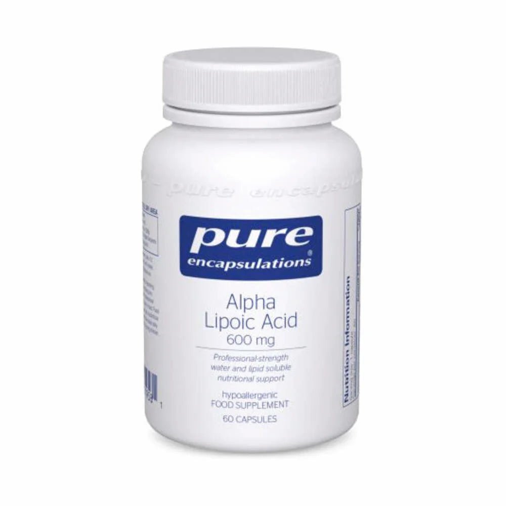 Alpha Lipoic Acid 600mg – antioxidant and glucose metabolism support by Pure Encapsulations