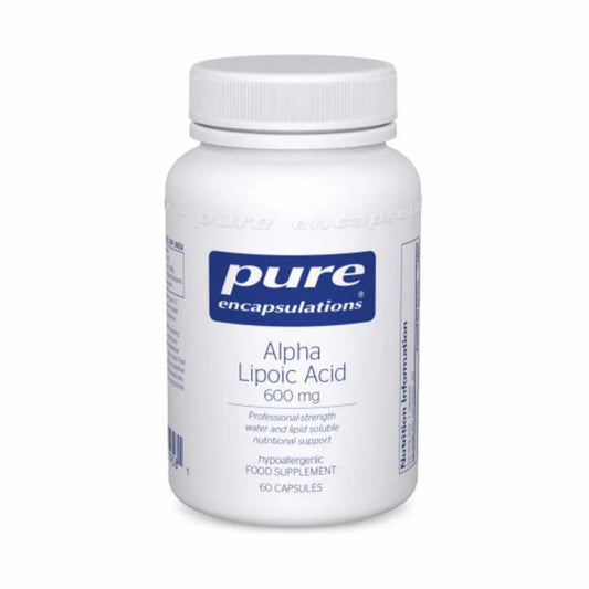 Alpha Lipoic Acid 600mg – antioxidant and glucose metabolism support by Pure Encapsulations