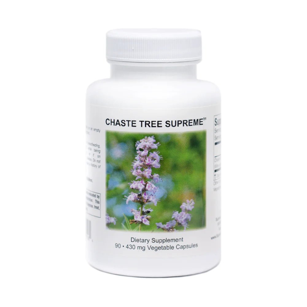 Chaste Tree Supreme 430mg – 90 Capsules by Supreme Nutrition Products – Natural hormone balance supplement bottle for women