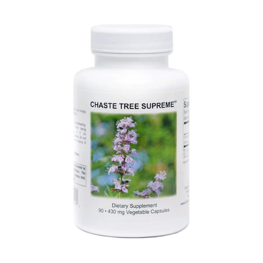 Chaste Tree Supreme 430mg – 90 Capsules by Supreme Nutrition Products – Natural hormone balance supplement bottle for women