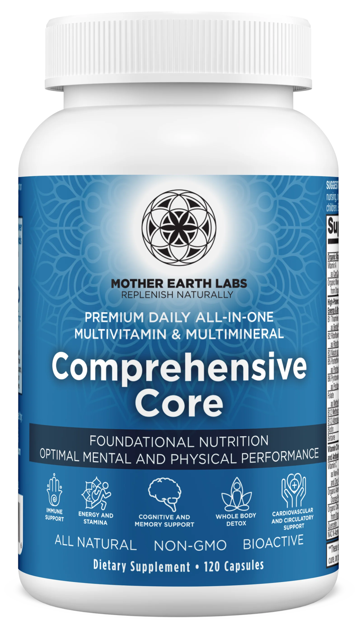 Mother Earth Labs Comprehensive Core – 120 capsules for foundational nutrition