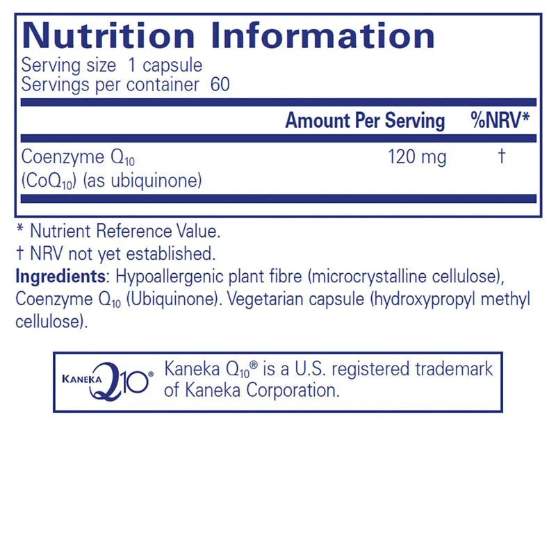 Pure Encapsulations Coenzyme Q10 – antioxidant formula for cardiovascular and cell health
