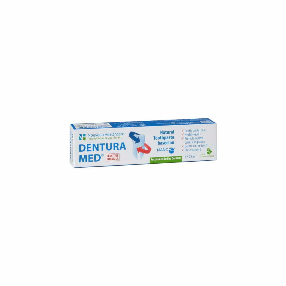Natural toothpaste tube for sensitive teeth and gum health