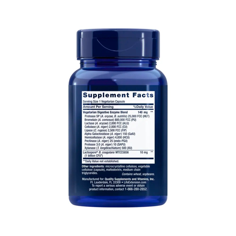 Life Extension digestive enzymes – 60 capsules for nutrient absorption and gut health