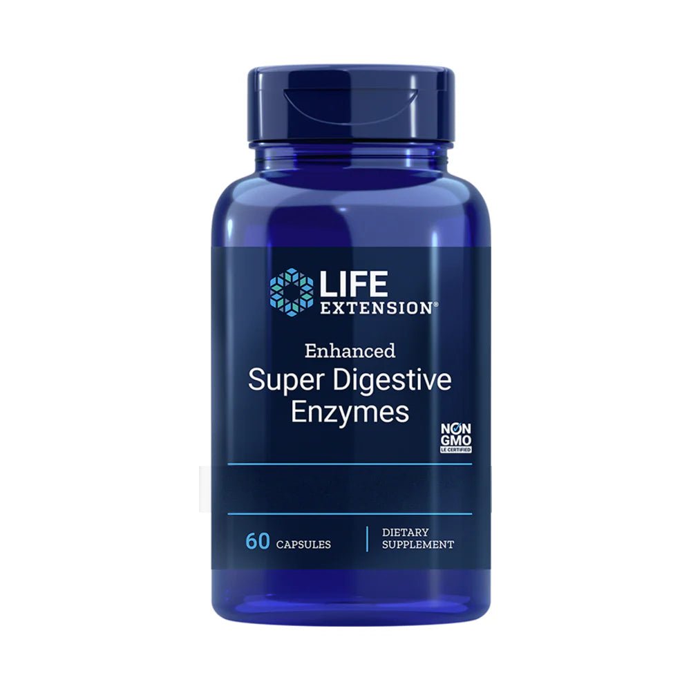 Enhanced Super Digestive Enzymes 60 capsules – full-spectrum formula for digestive support