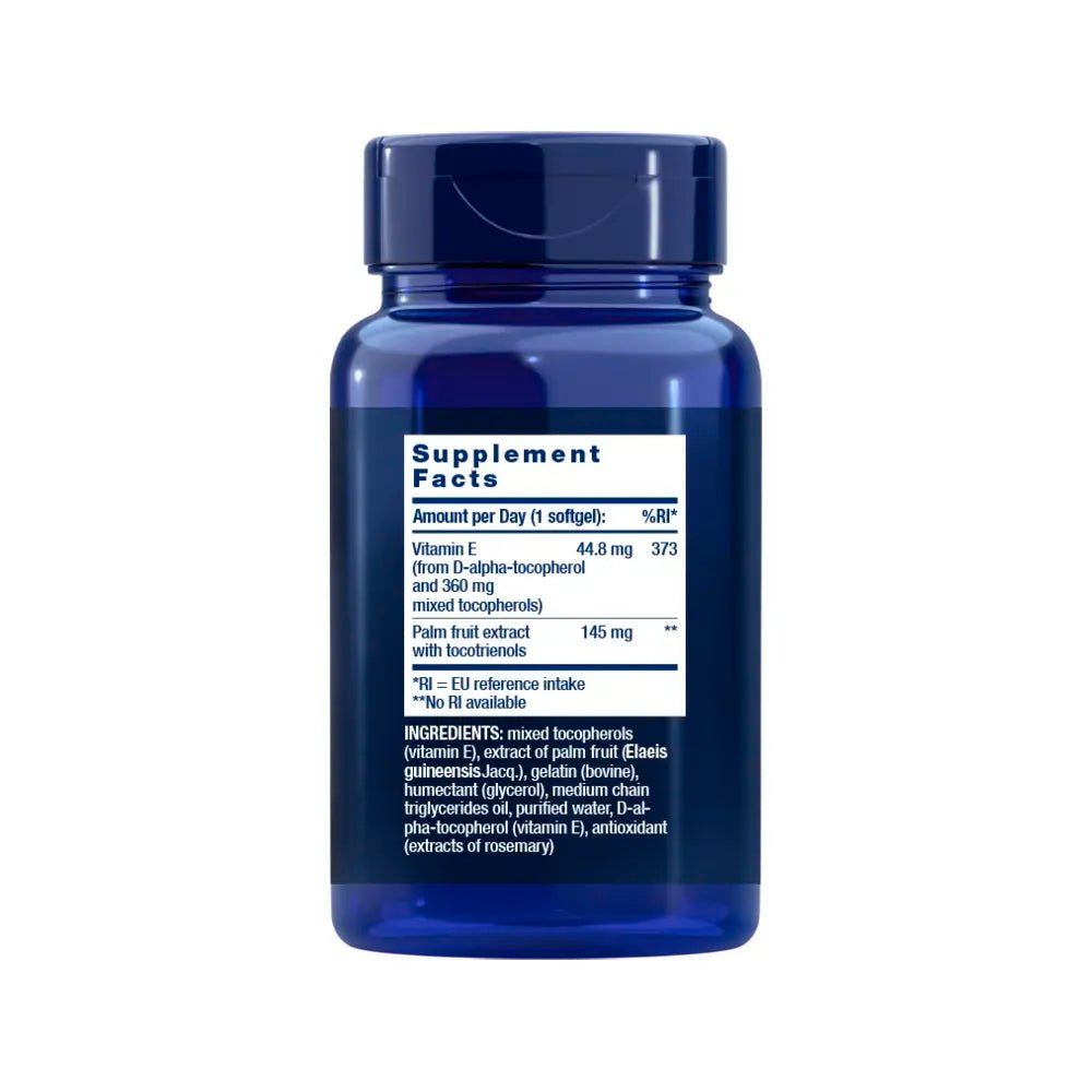 Advanced vitamin E complex bottle for antioxidant support
