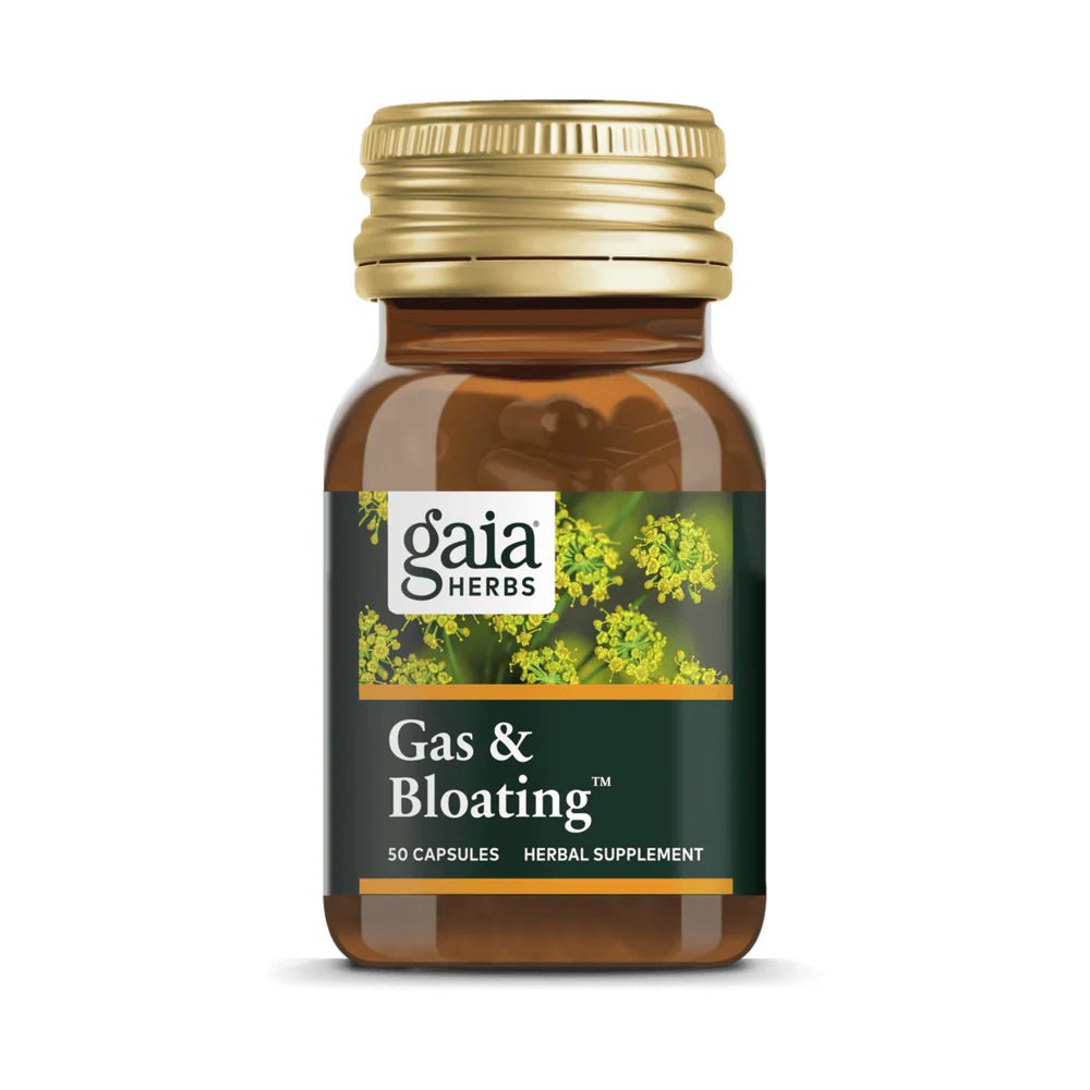 Gaia Herbs Gas & Bloating – 50 capsules for digestive relief