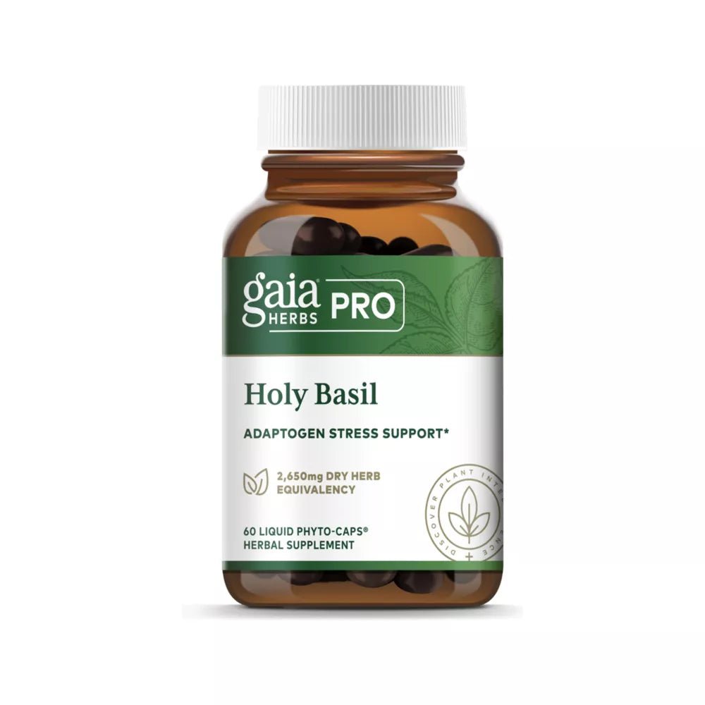 Holy Basil – 60 Liquid Phyto-Caps by Gaia Herbs