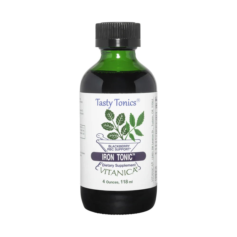 Iron Tonic 118ml by Vitanica – gentle liquid iron supplement for women’s energy and vitality