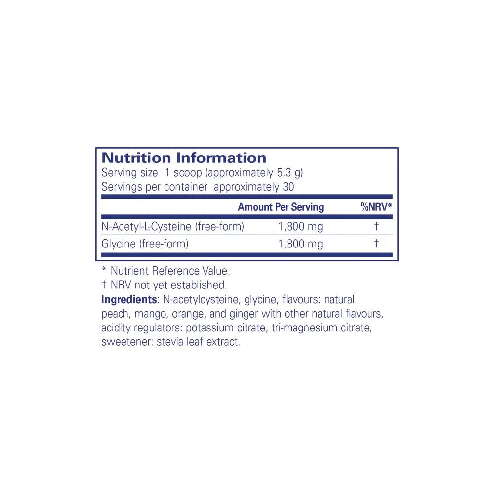 Powdered antioxidant and liver support formula container
