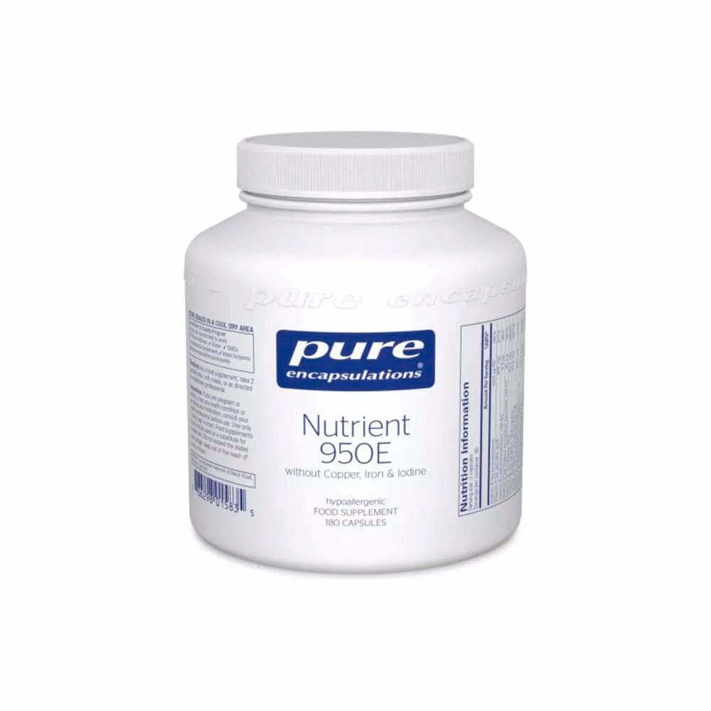 180 Capsules by Pure Encapsulations – High-potency multivitamin bottle with custom trace mineral exclusion