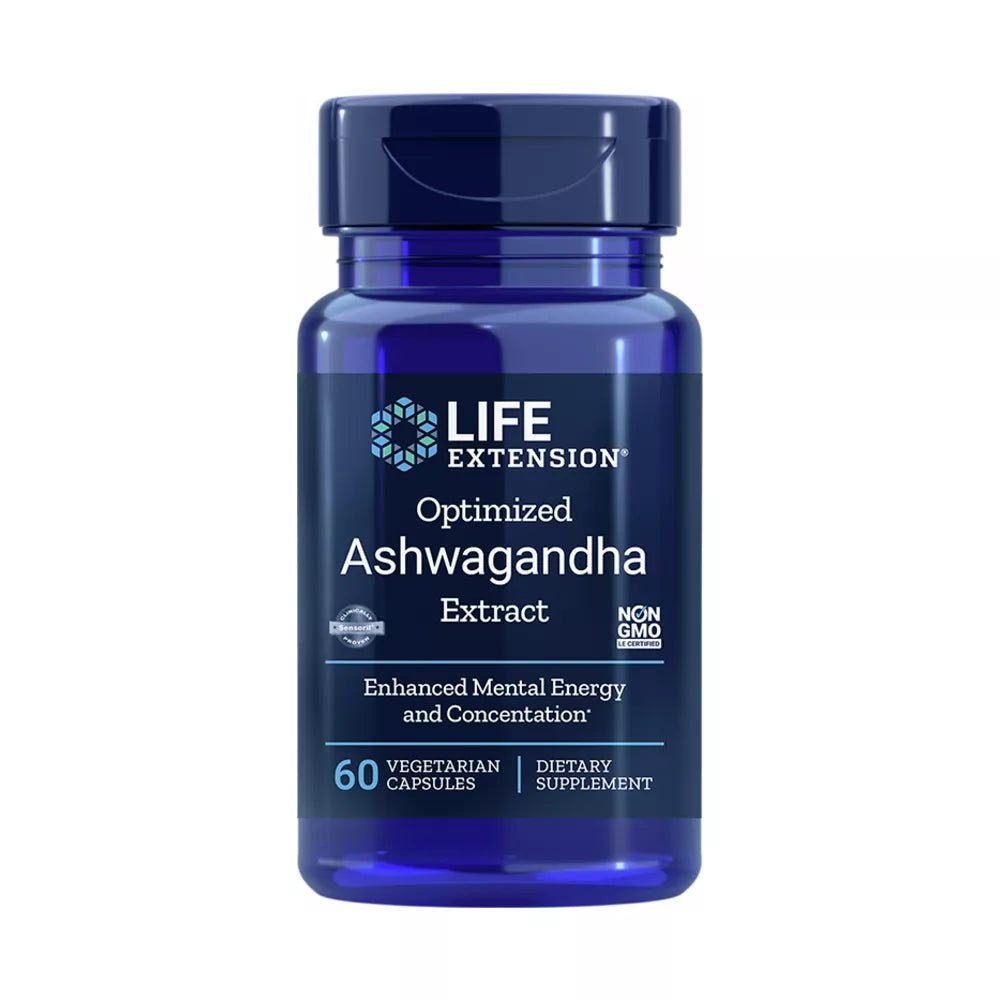 Optimised Ashwagandha Extract – 60 Capsules by Life Extension