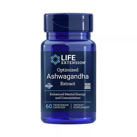 Optimised Ashwagandha Extract – 60 Capsules by Life Extension