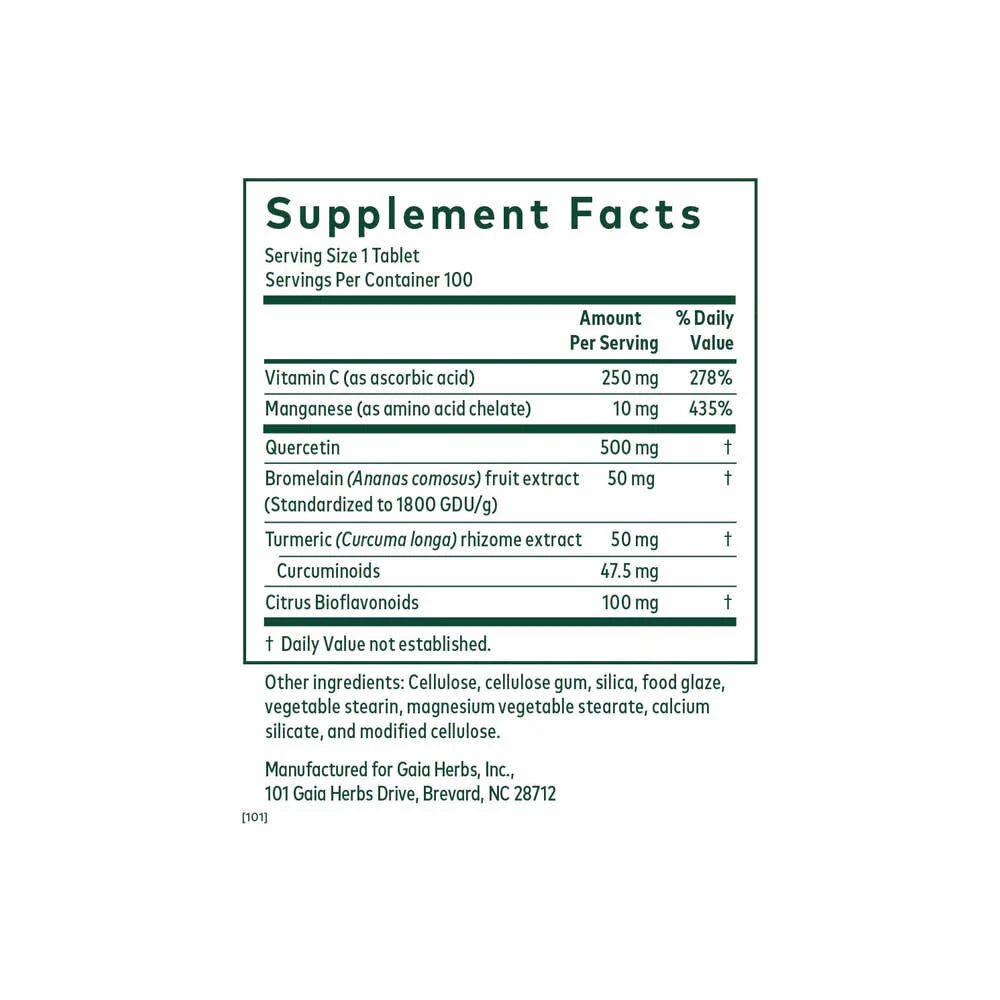 Natural antioxidant and immune support supplement bottle with vitamin C