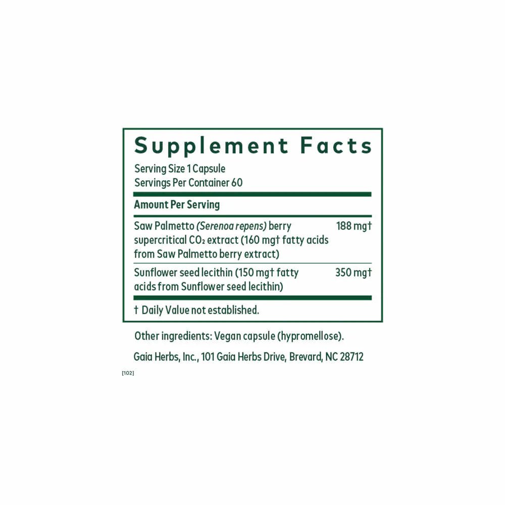 Herbal prostate and hormone balance support bottle