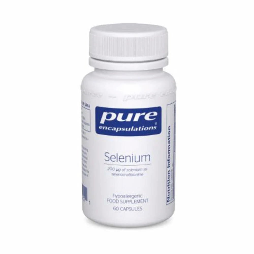 Selenium 60 capsules by Pure Encapsulations – antioxidant and thyroid support supplement