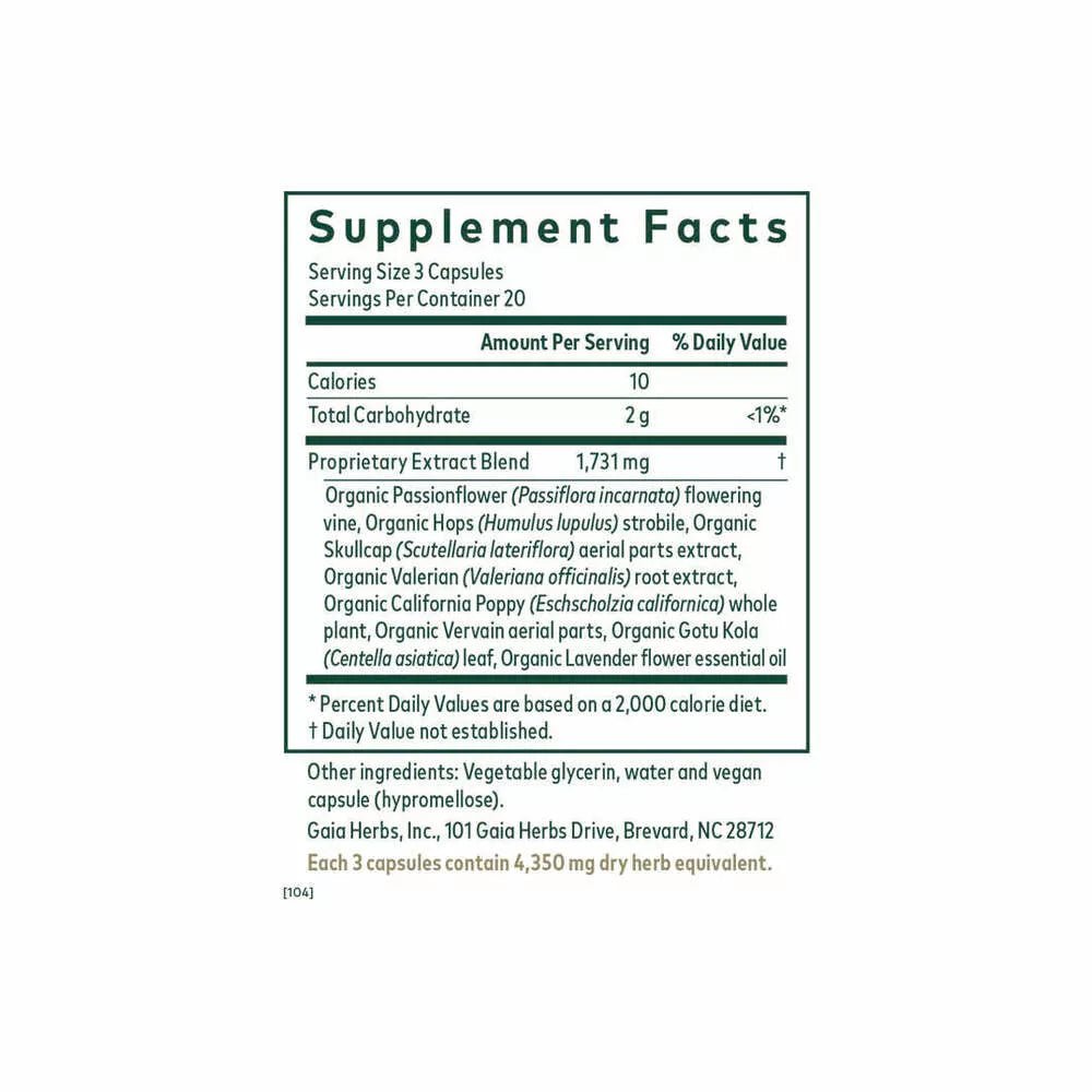Herbal sleep support supplement bottle for restful nights