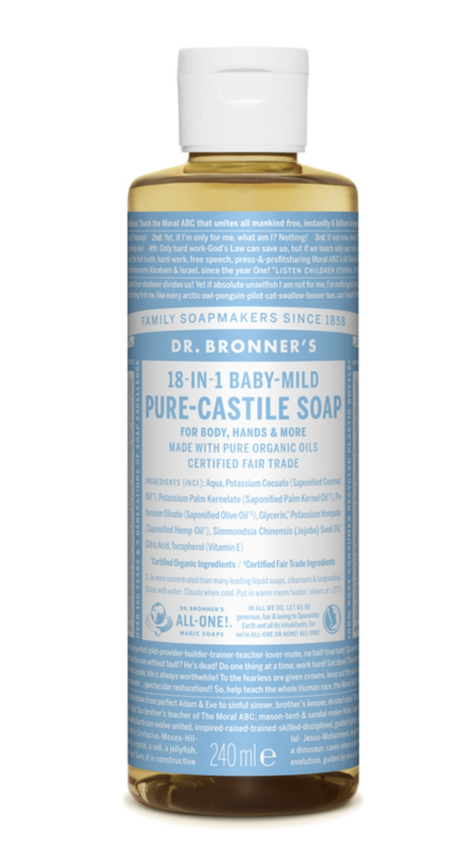 Heavenly Good – Vegan Dr. Bronner’s Baby Mild Pure Castile Soap