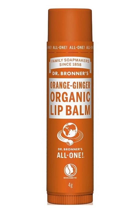Heavenly Good – Vegan Dr. Bronner’s Orange Ginger Lip Balm