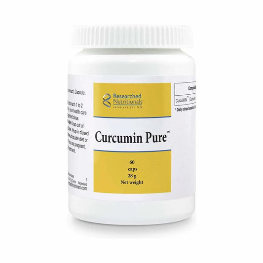 Curcumin Pure 250mg - 60 Capsules | Researched Nutritionals - Heavenly Good