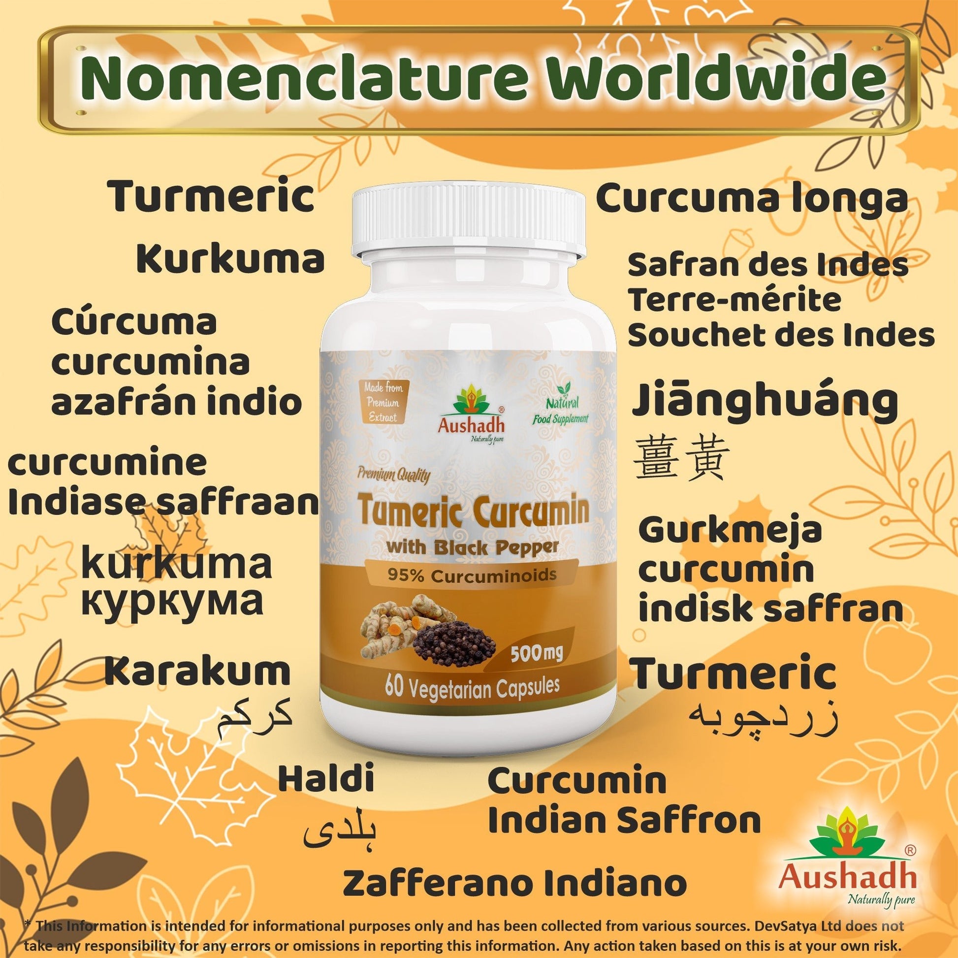 Curcumin (Turmeric) Capsule with Piperine - Heavenly Good