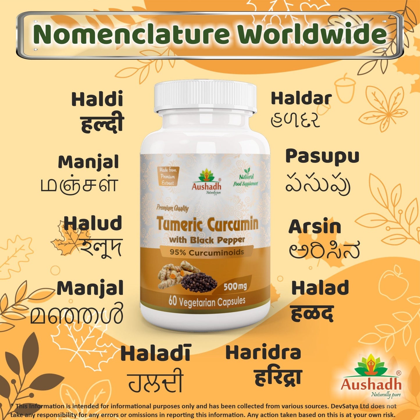 Curcumin (Turmeric) Capsule with Piperine - Heavenly Good