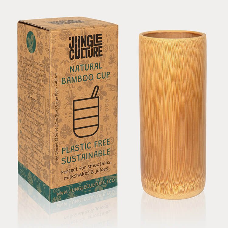 Eco - Friendly Natural Bamboo Drinking Cups – Handmade & Sustainable | Ideal for Smoothies & Cocktails - Heavenly Good