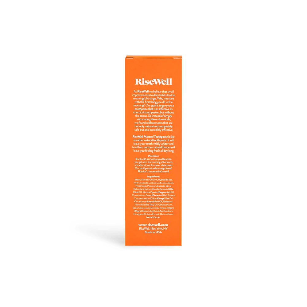 Fluoride - Free Hydroxyapatite Toothpaste 118ml | Natural Enamel Strengthening & Whitening | RiseWell - Heavenly Good