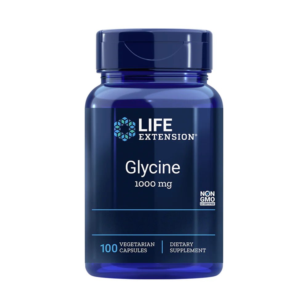 Glycine 1000mg - 100 Capsules | Life Extension - Heavenly Good