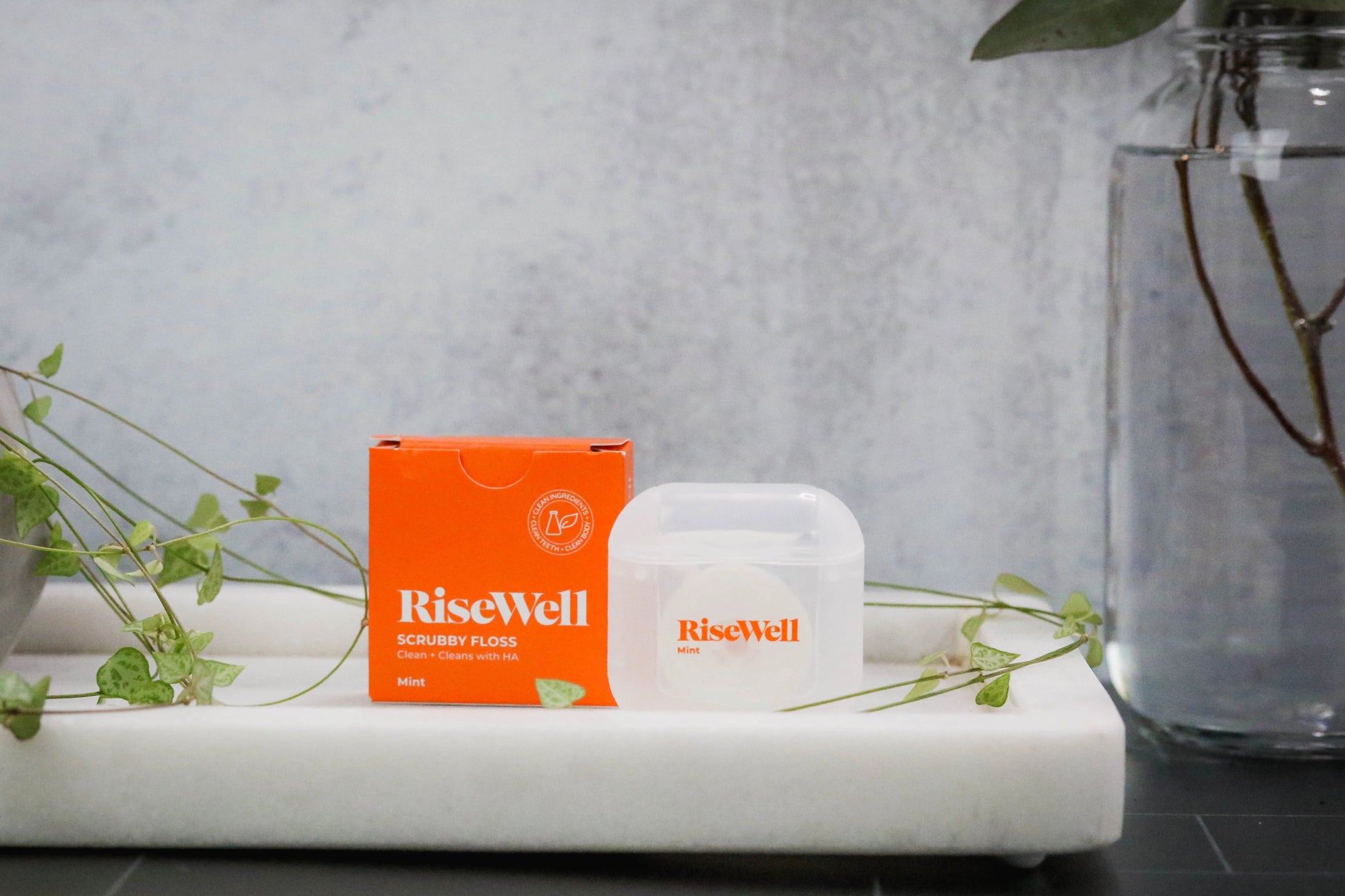 Hydroxyapatite Dental Floss | Remineralising & Vegan - Friendly | Advanced Plaque Removal | RiseWell - Heavenly Good