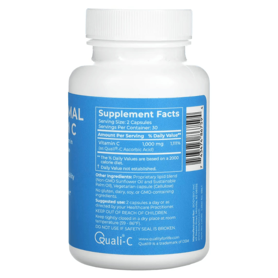 BodyBio Liposomal Vitamin C – 60 capsules