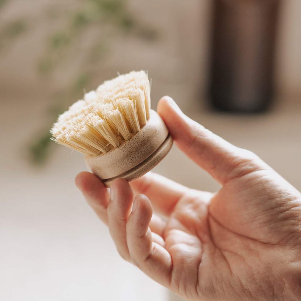 Natural Dish Brushes for Washing Up | Zero Waste & Biodegradable Plant - Based Kitchen Scrubber Set - Heavenly Good