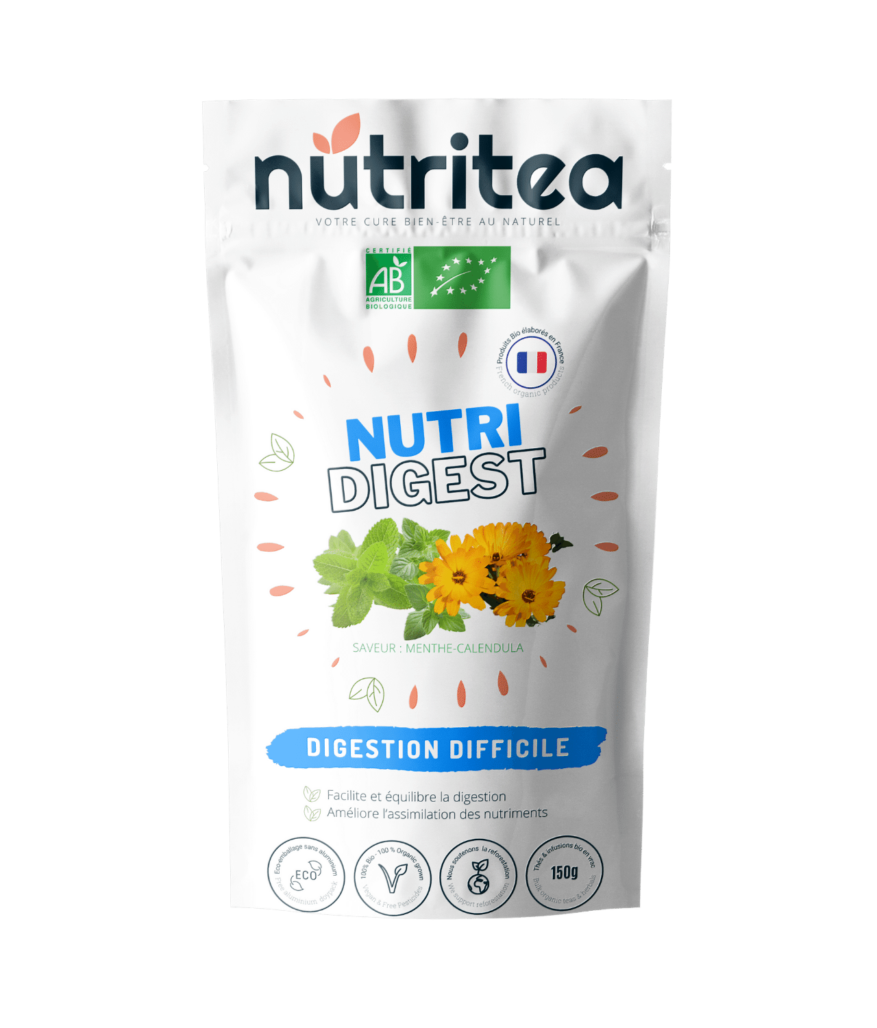 NutriDigest Organic Herbal Tea | Natural Digestive Relief & Bloating Support - Heavenly Good