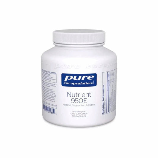 Nutrient 950E without Cu, Fe & Iodine - 180 Capsules | Pure Encapsulations - Heavenly Good