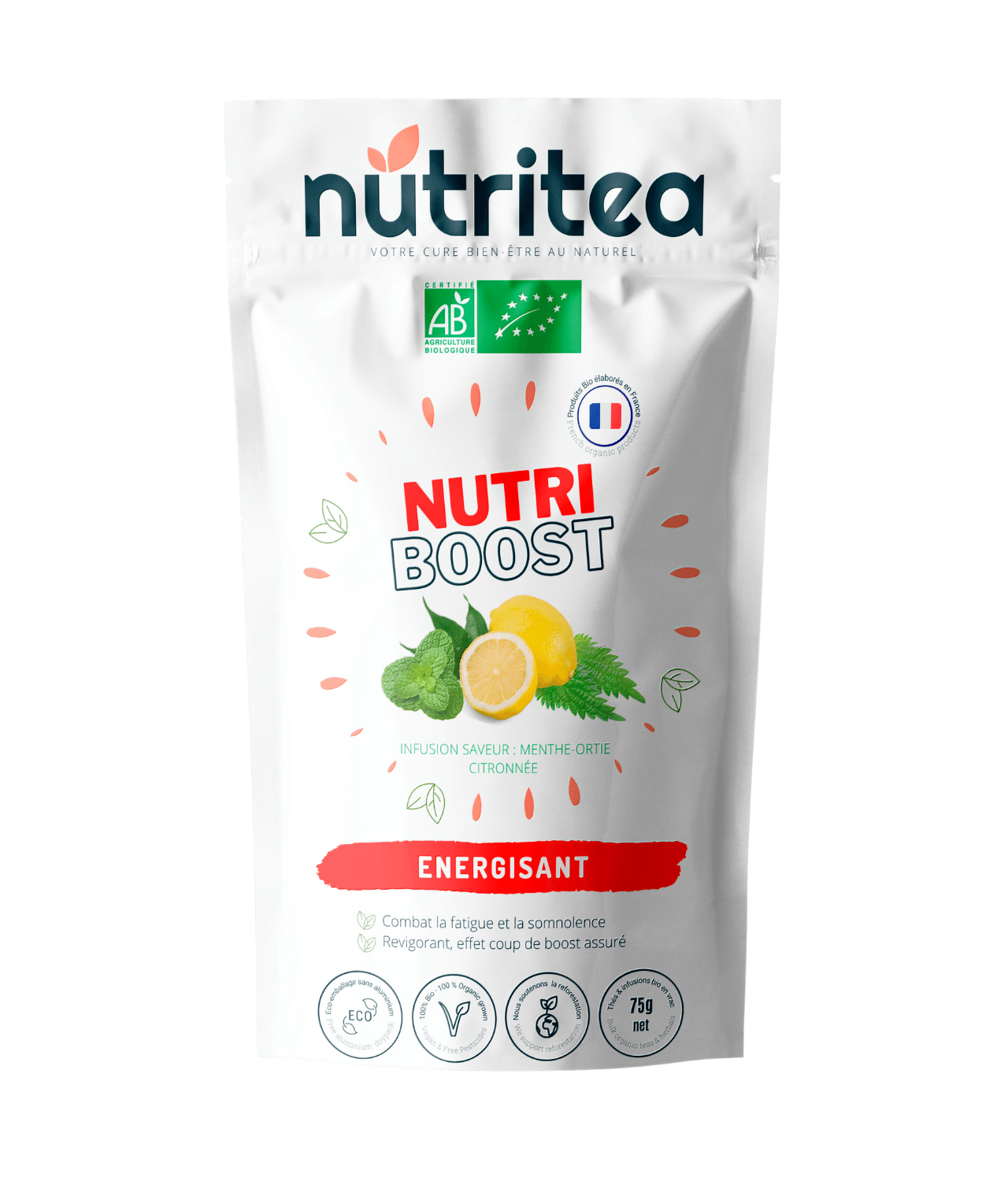 Organic NutriBoost Energising Herbal Tea | Natural Energy & Vitality Enhancer - Heavenly Good