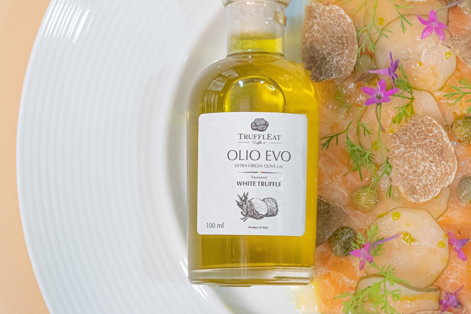 Premium White Truffle Extra Virgin Olive Oil - Gourmet Truffle - Infused Dressing for Appetisers, Pasta & More - Heavenly Good